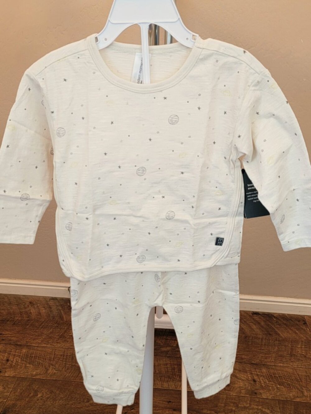Fit Top and Harem Pant Outfit Set, 2-Piece 100% Cotton, Size 18 months